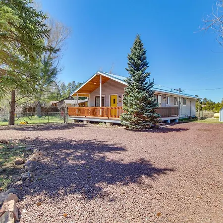 Peaceful Pinetop Cabin With Fireplace And Grill! Exterior photo